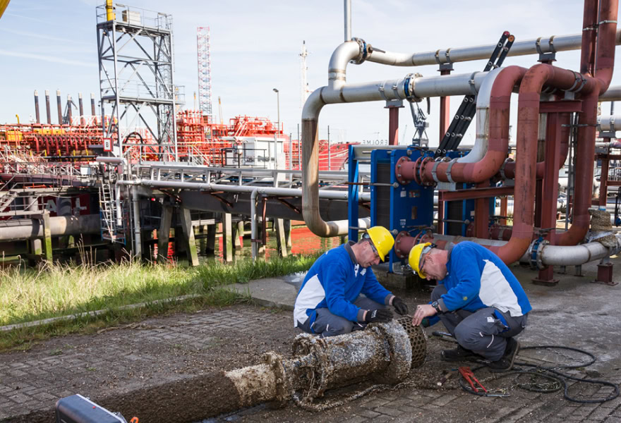 Service van dompelpomp
