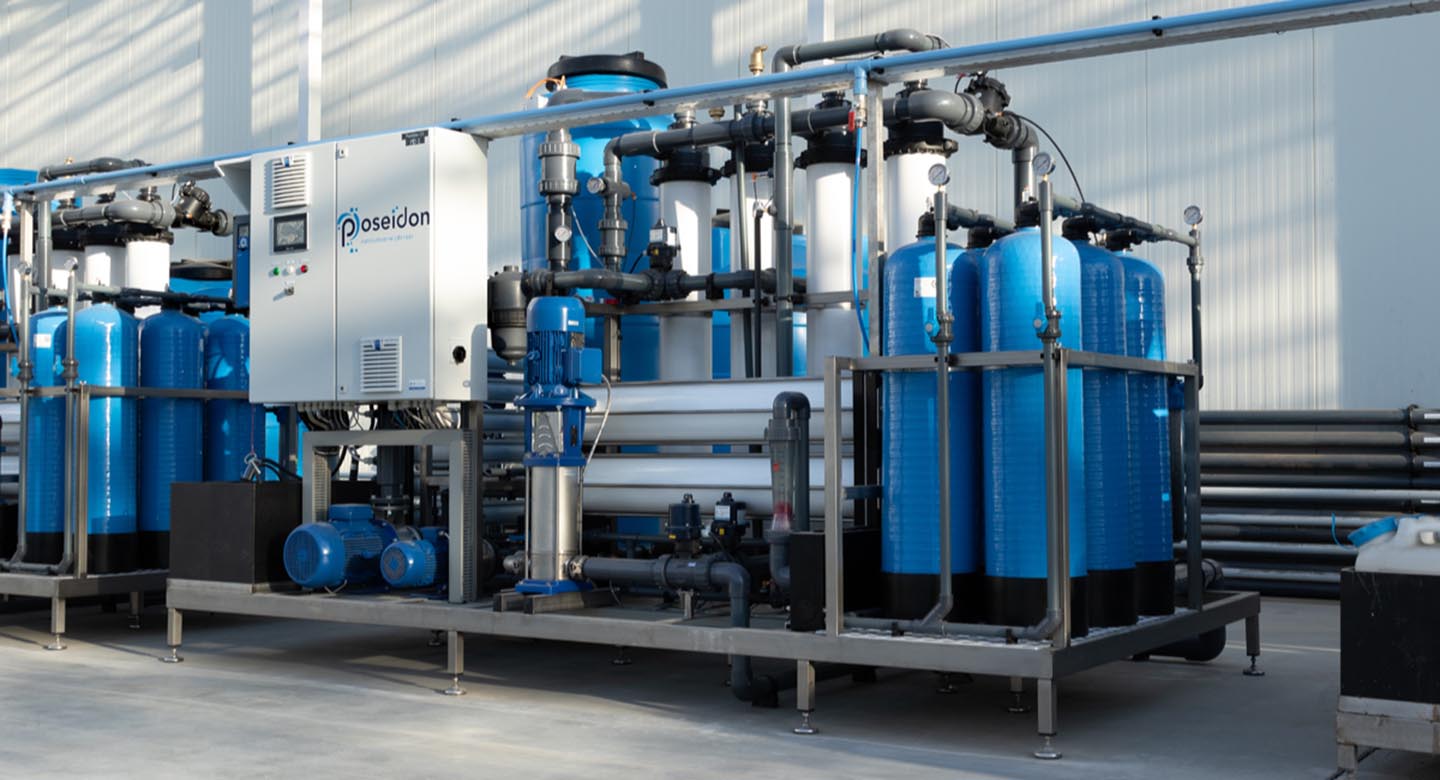 Poseidon waterzuivering geïnstalleerd bij paprika en komkommerteler