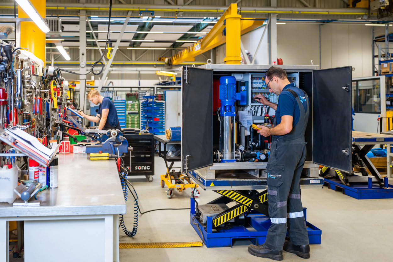 Reparatie en revisie hydrofoorunit