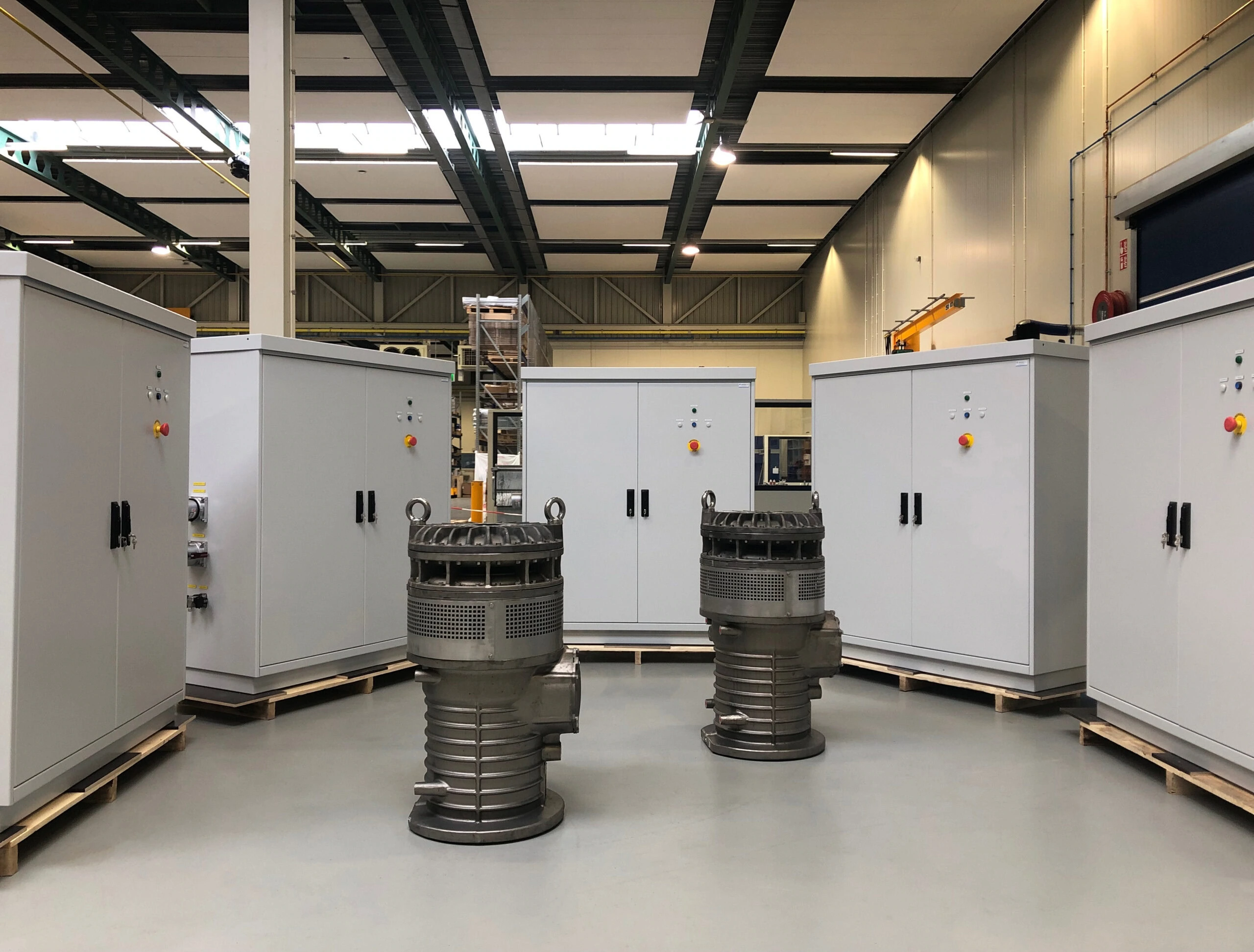 5 schakelkasten met 2 Grindex mega inox dompelpompen