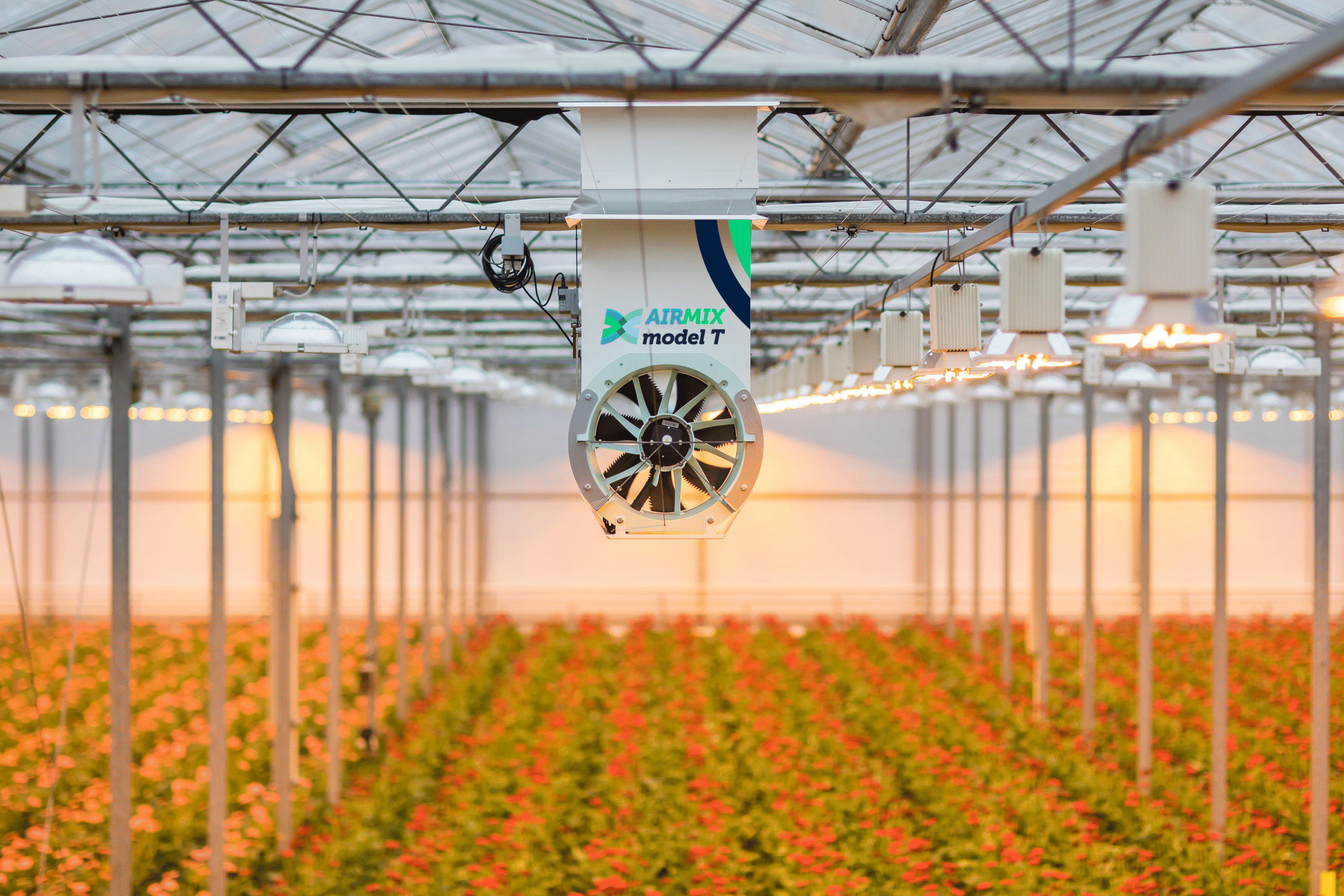 Airmix Model T in bedrijf in kas