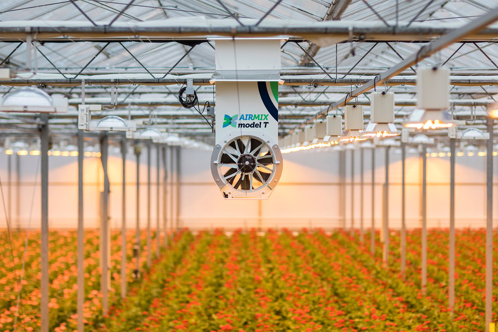 Airmix Model T in bedrijf in kas