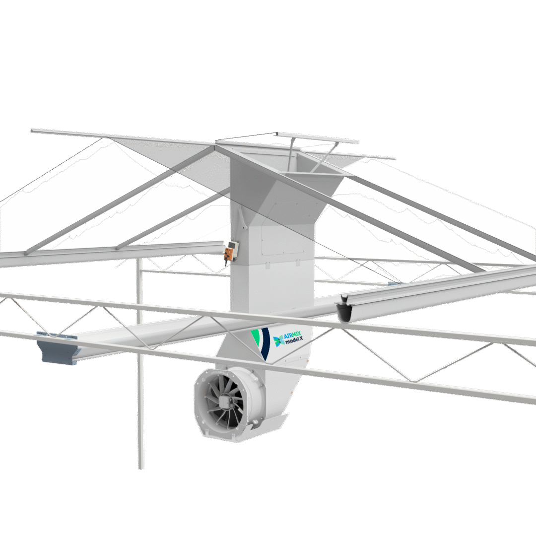 Airmix model X venlodek raam - geïnstalleerd