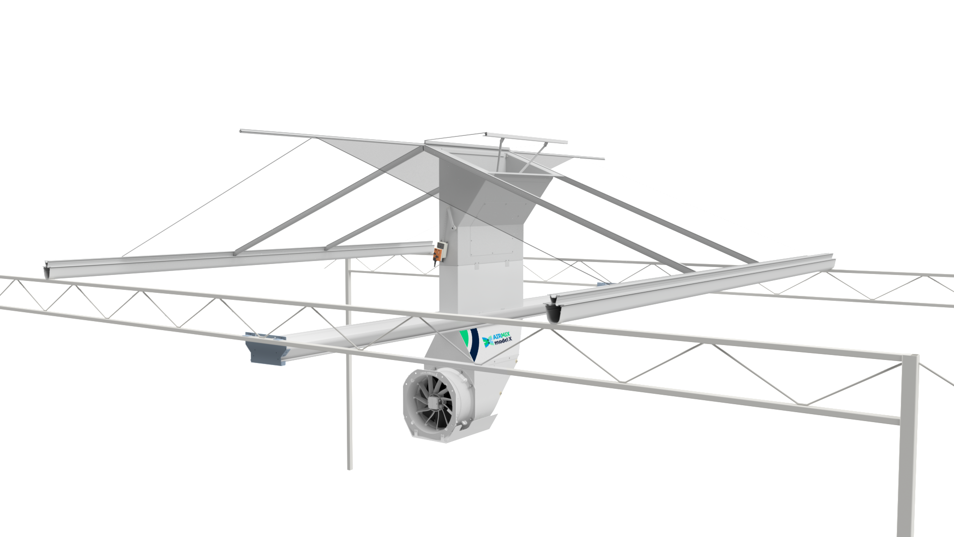 Airmix model X venlodek raam - geïnstalleerd