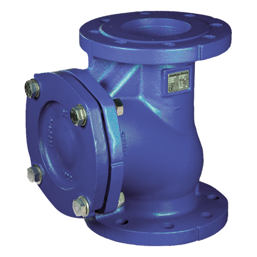 Balkeerklep / terugslagklep met vrije doorlaat van gietijzer