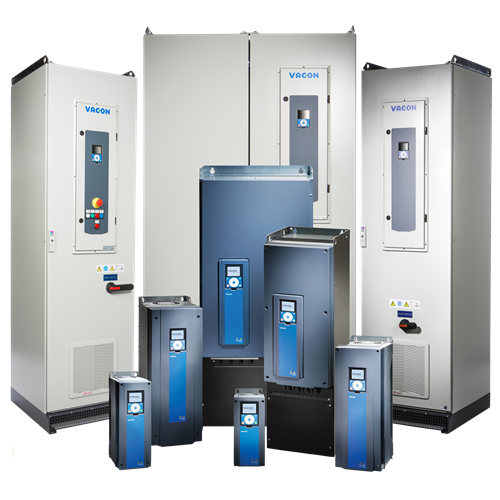 Danfoss Vacon® 100 Flow volledige serie van klein naar groot