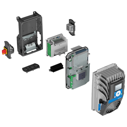 Danfoss Vacon® 100 X gedemonteerd