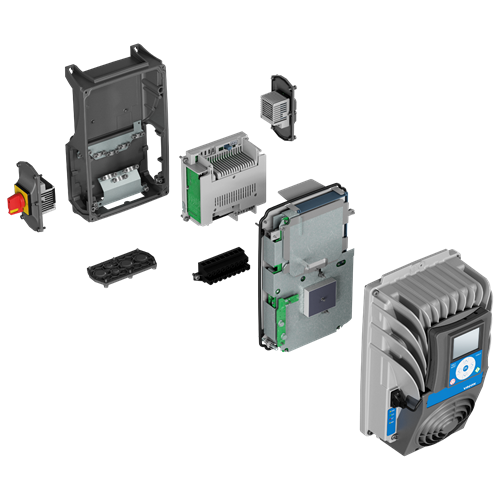 Danfoss Vacon® 100 X gedemonteerd