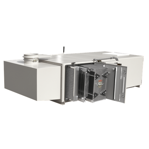 ESP elektrostatische luchtfilterinstallatie voor het effectief en efficiënt filteren van olienevel en rook