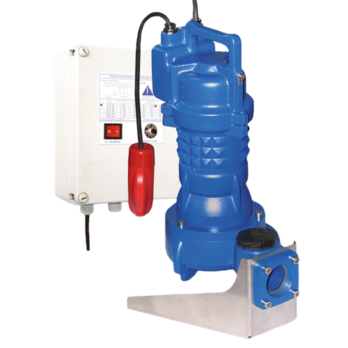 Faggiolati P serie - gietijzeren dompelpomp met versnijdende waaier