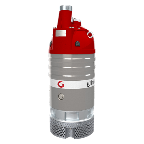 Grindex Maxi dompelpomp met aanzuigkorf voor het verpompen van abbrasieve vloeistoffen