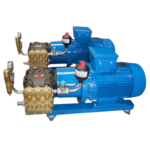 2 volledige hawkpompen inclusief elektromotor naast elkaar