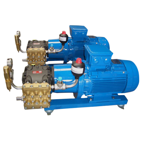 2 volledige hawkpompen inclusief elektromotor naast elkaar