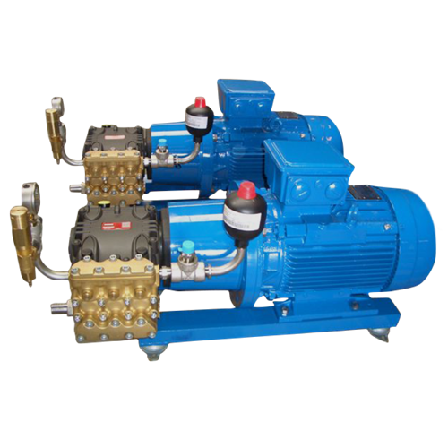 2 volledige hawkpompen inclusief elektromotor naast elkaar