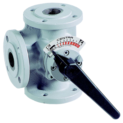 Honeywell en Centra regelafsluiter met handsluiter