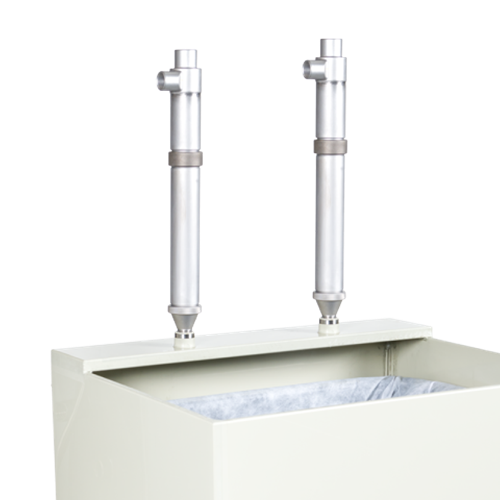 2 Industriële cycloonfilters geïnstalleerd voor verwijderen van vaste elementen