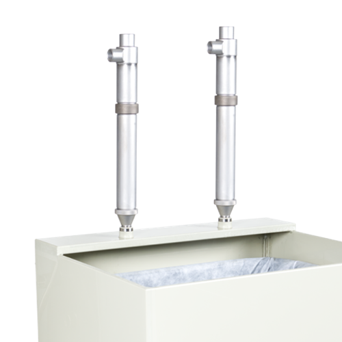 2 Industriële cycloonfilters geïnstalleerd voor verwijderen van vaste elementen