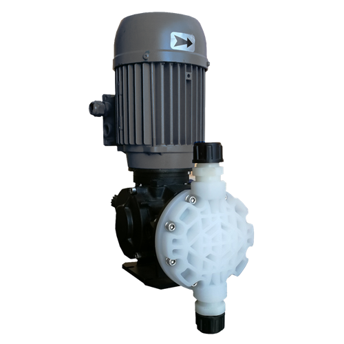 Injecta Taurus membraanpomp met pompkop van PP voor doseren van chemicaliën