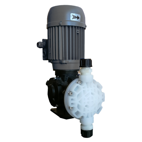 Injecta Taurus membraanpomp met pompkop van PP voor doseren van chemicaliën