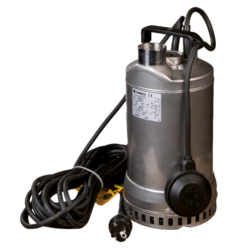 Lowara DIWA vlakzuiger dompelpomp inclusief vlotter, binnendraad en 230 volt aansluiting
