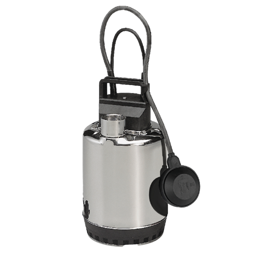 Lowara DOC vlakzuiger dompelpomp met vlotter en binnen schroefdraad