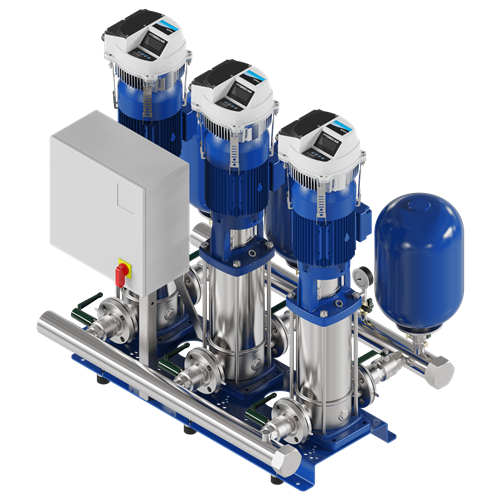 Lowara GHV Hydrofoorset inclusief hydrovars, schakelkast, 3 e-SV lowara pompen