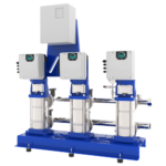 Lowara SMB Hydrofoorset met 3 hydrovars voor hogedruk in utiliteitsbouw