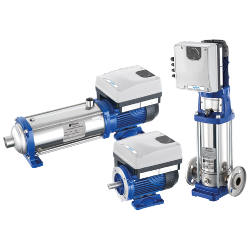 Lowara Smart Pump meertraps en e-HM pomp