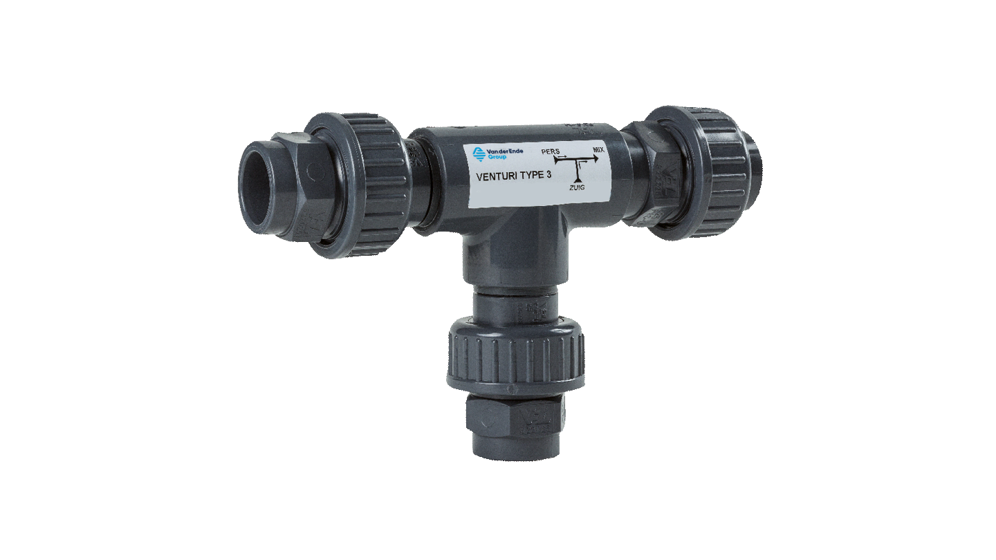 PVC injector venturi t stuk