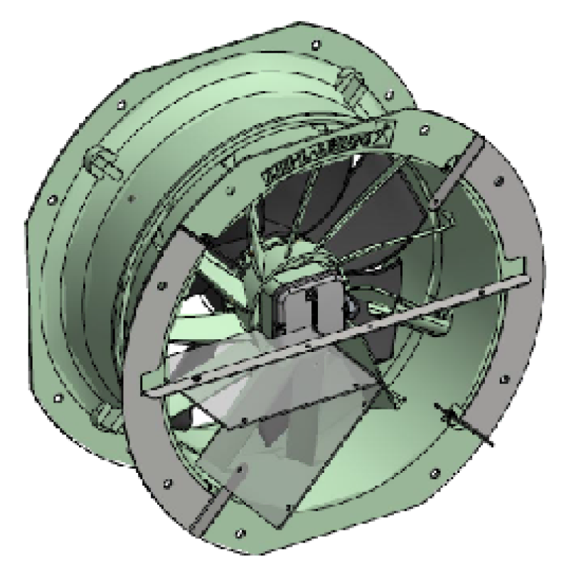 Uitblaasgeleidingsplaat