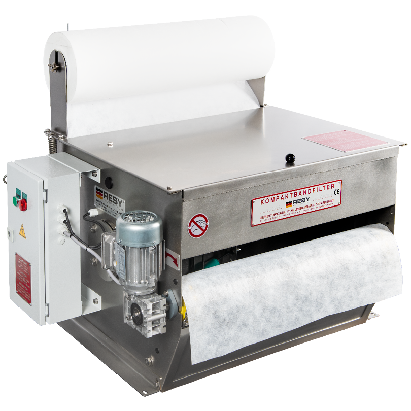 RESY compactbandfilter met filterpapier voor het filteren van vloeistofstromen