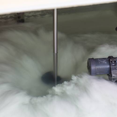 Enmix Light laagtoerige mixer in mix bak praktijk foto