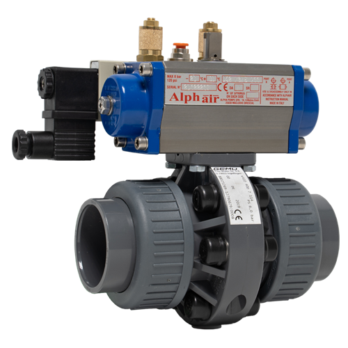 Envalve PVK pneumatische aangedreven enkele vlinderkleppen