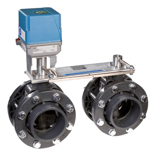Envalve VK21 motor aangedreven dubbele vlinderklep