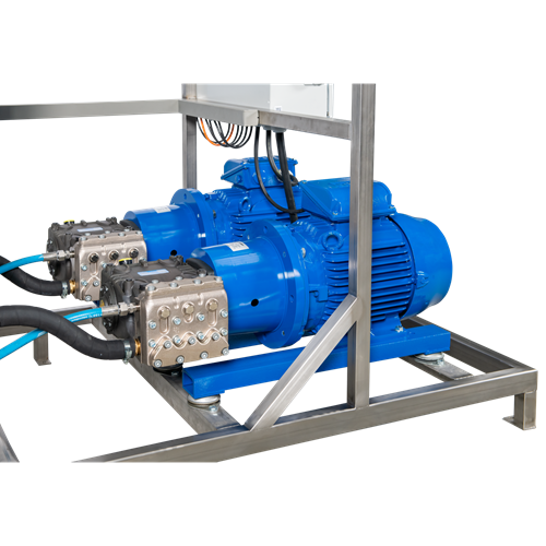 2 hawk pompen op een hogedrukset