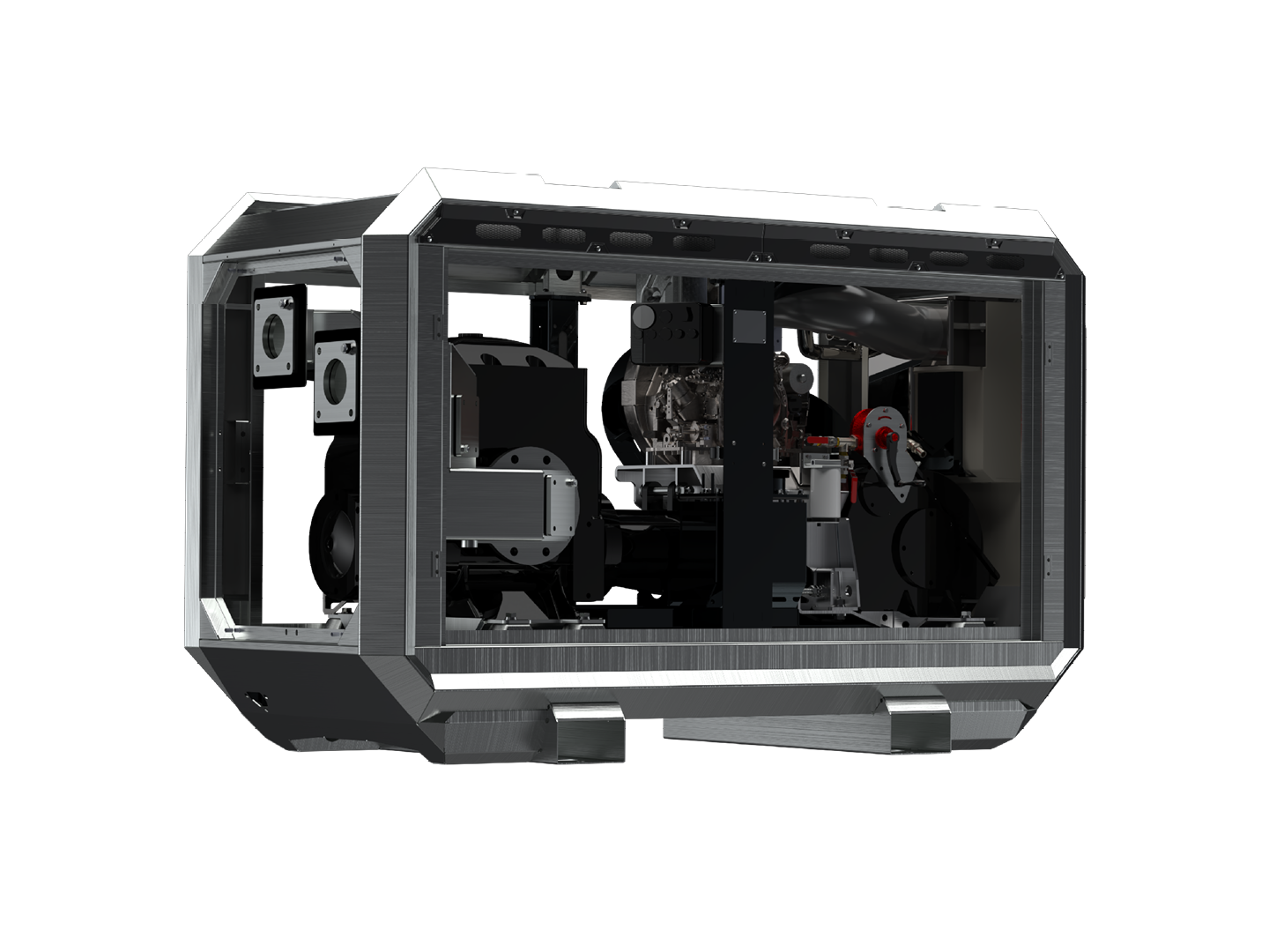 Aeonpump Kraken 4" D mobiele plunjerpomp met open behuizing