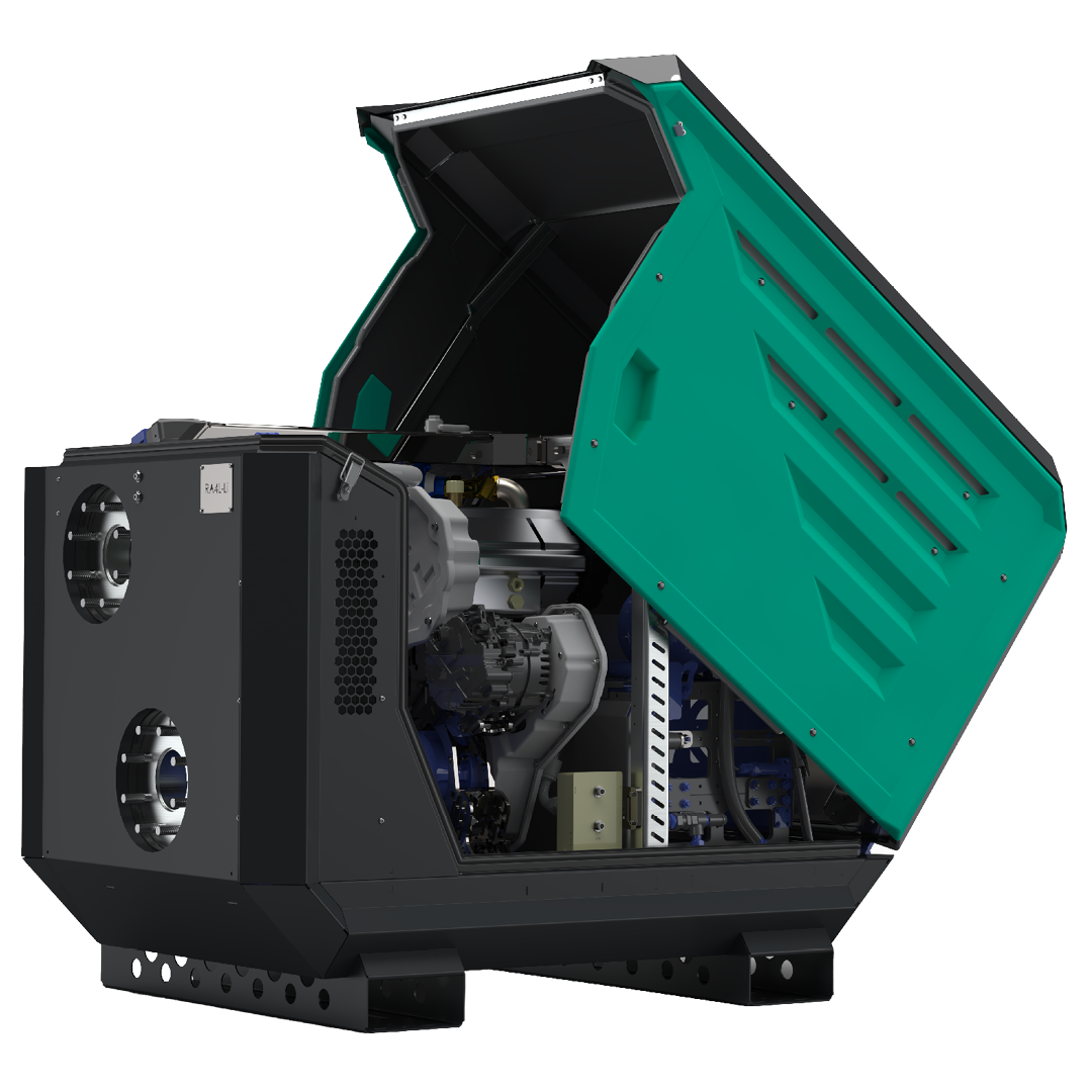 Aeonpump Raptor 4"L Lite litium gedreven pompset voor vervuild water open behuizing