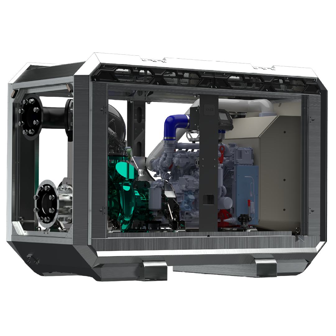 Aeonpump Raptor 6" Diesel productfoto open kast