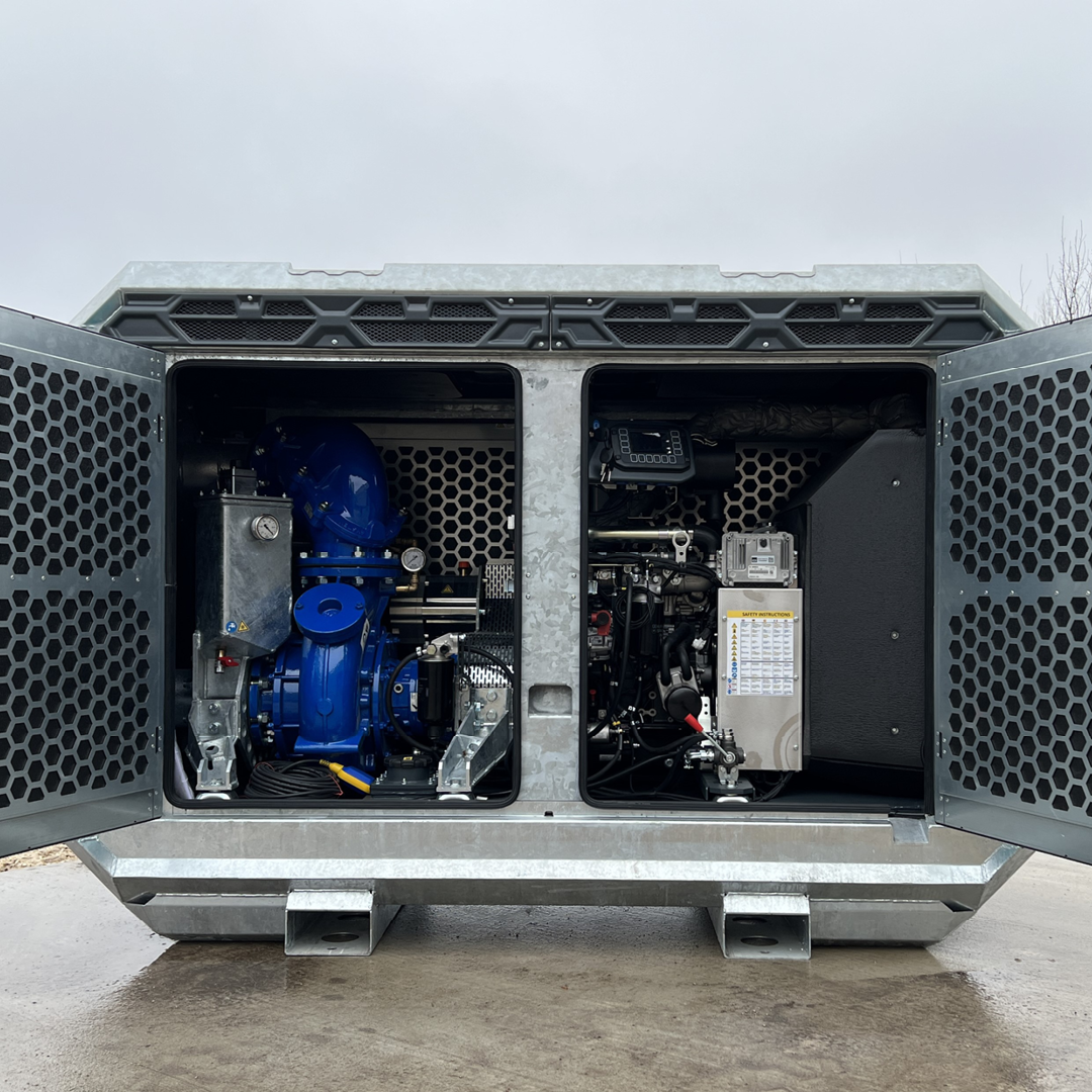 Aeonpump Raptor 6" Diesel mobiele pompset binnen