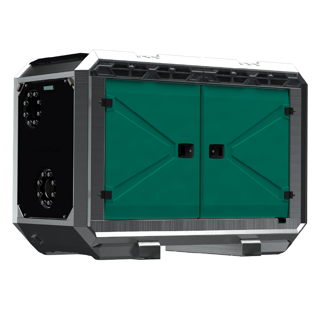 Aeonpump Raptor 6"E mobiele pompset voor het verpompen van afvalwater