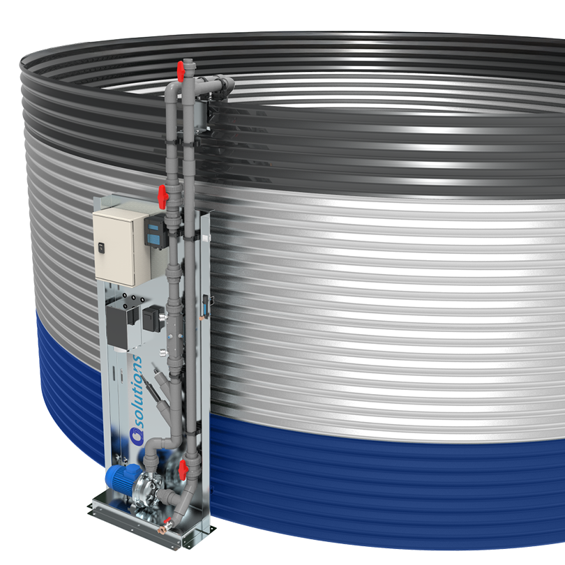 Triton nanobubbels naast silo productofo