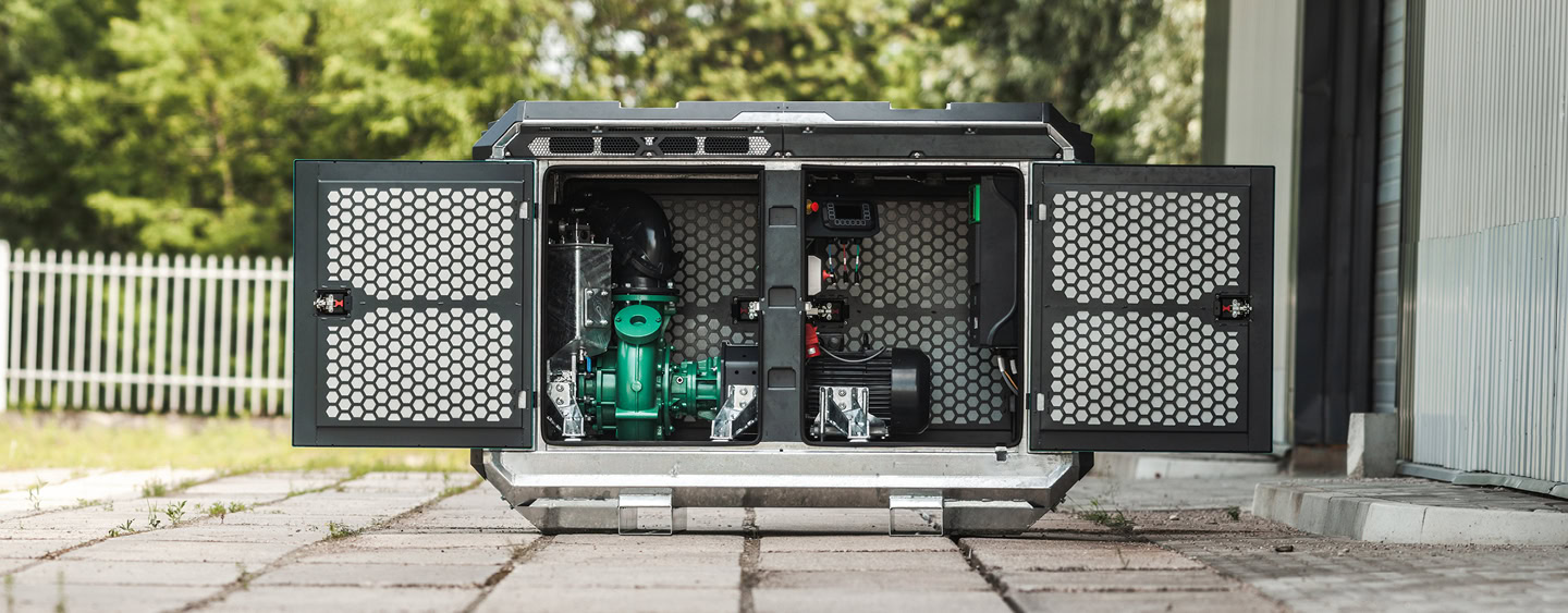 Mobile pump set