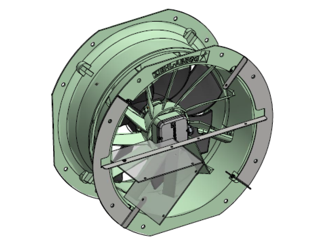 Guide plate for blown-out air